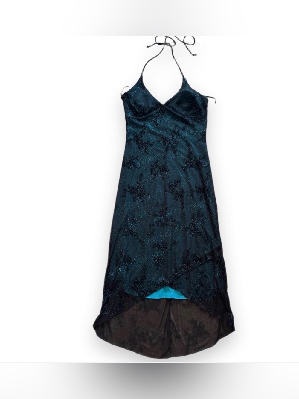 Vtg taboo halter dress shimmer